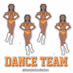 Adesivo Pedras Pop Personalizadas da Equipe de Dança