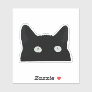 Adesivo Peeking Cat