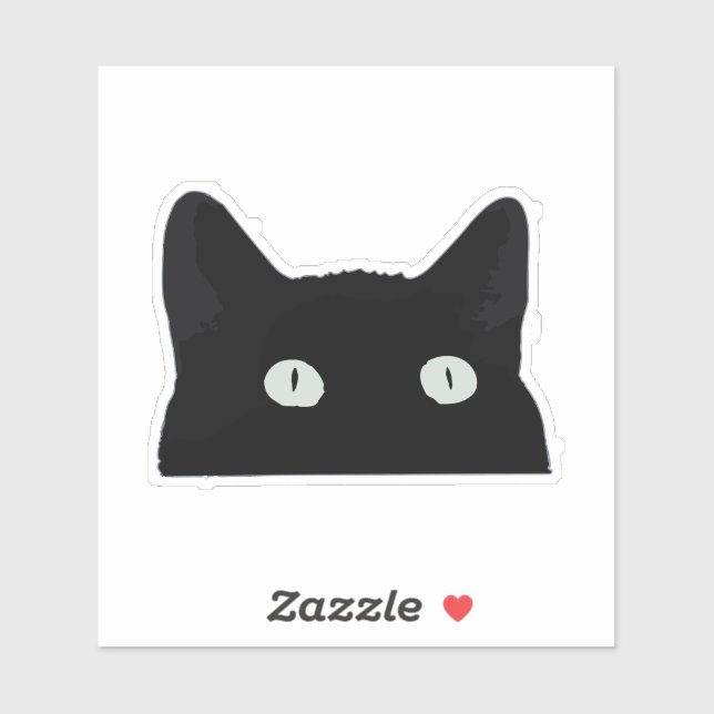 Adesivo Peeking Cat (Folha)