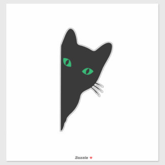 Adesivo Peeking-Cat-Silhouette-Decal-Notebook-Laptop De Ca