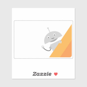 Adesivo Peeking Mia - laranja