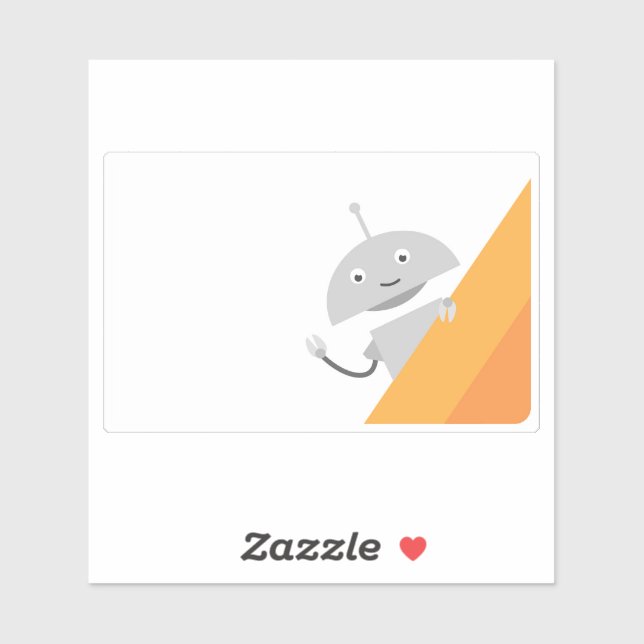 Adesivo Peeking Mia - laranja (Folha)