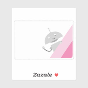 Adesivo Peeking Mia - rosa