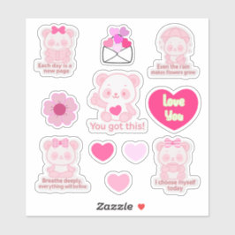 Adesivo Pegatina de Vinilo Panda