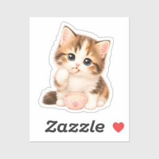 Adesivo Pegatina Gatito Kawaii Adorable