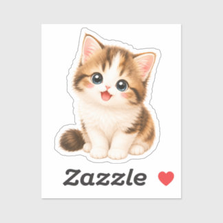 Adesivo Pegatina Gatito Kawaii Adorable