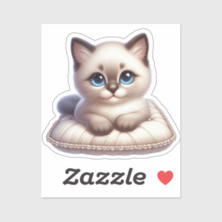 Adesivo Pegatina Gatito Kawaii Adorable