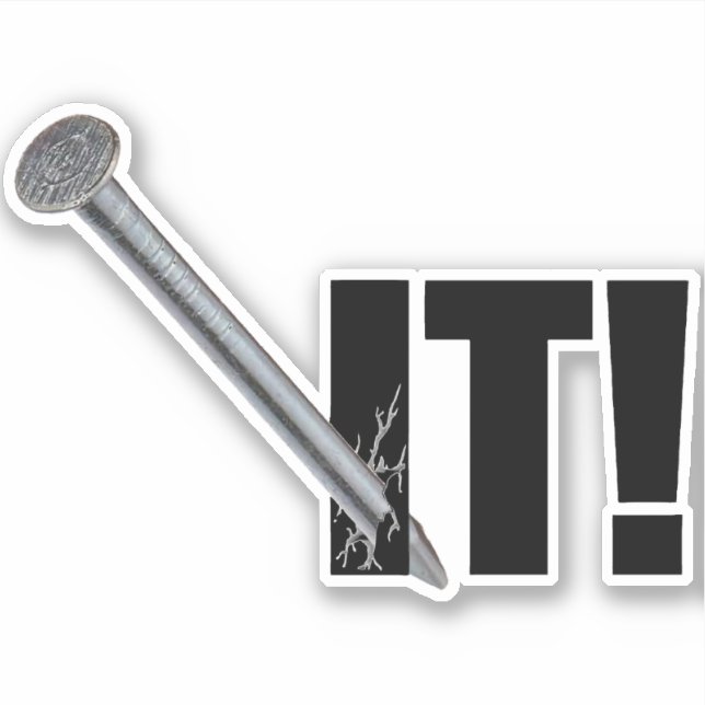 Adesivo PEGOU! Preto (Frente)