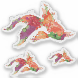 Adesivo peixe aquarela