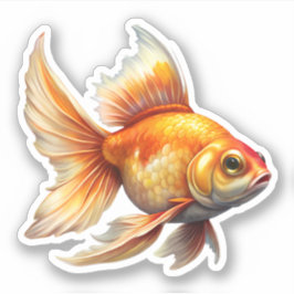 Adesivo Peixe Goldfish