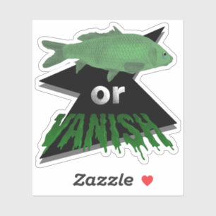 Adesivo Peixe ou Vanish Sticker - Verde