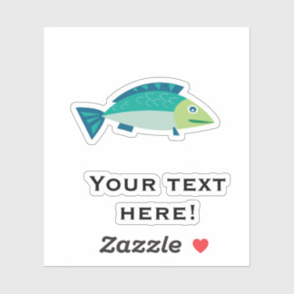 Adesivo Peixe Verde