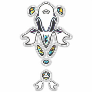 Adesivo Peixes Psicodélicos