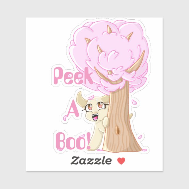 Adesivo Pek-A-Boo Puppy Vinil Sticker!! (Folha)