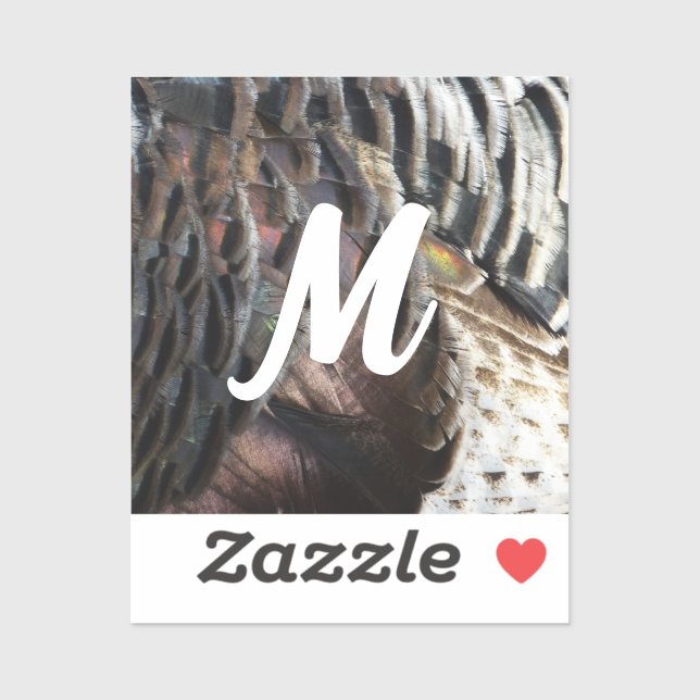 Adesivo Penas Selvagens Turcas I Abstrato Nature Design (Folha)