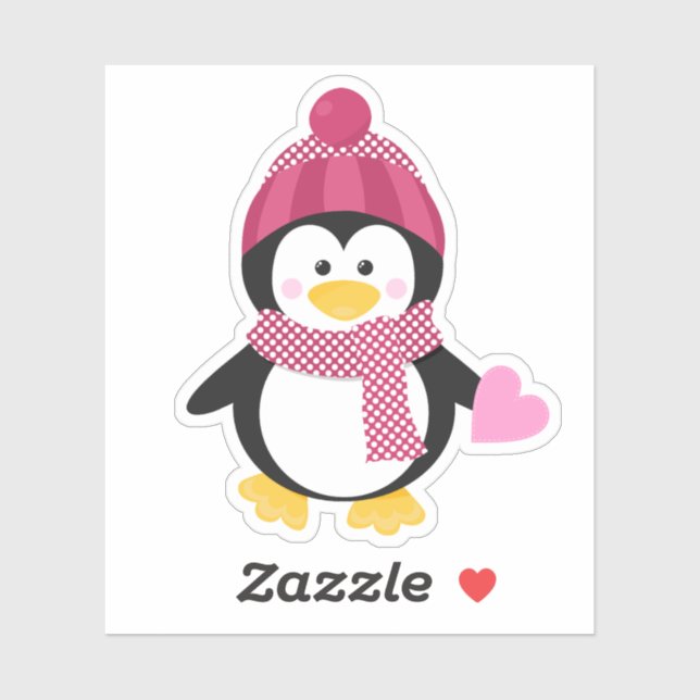 Adesivo Penguin Sweetheart (Folha)