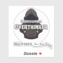Pensador Excessivo Profissional Nome Personalizado