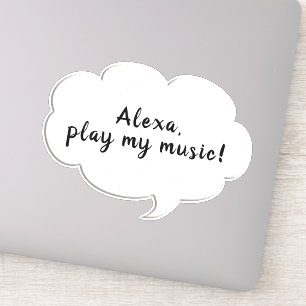 Adesivo pensamento da bolha da palavra