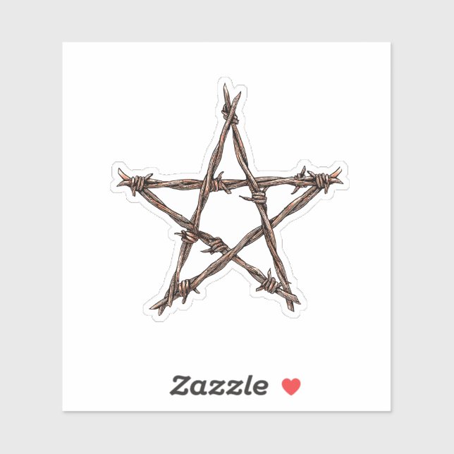 Adesivo Pentagram of Thorns (Folha)