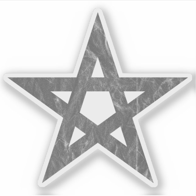 Adesivo Pentagrama (cinza) (Frente)