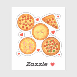 Adesivo Peperroni, Queijo E Margherita Pizza