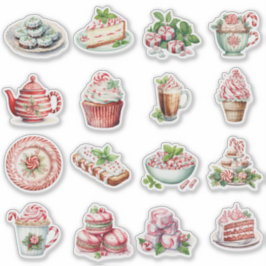 Adesivo Peppermint trata vermelho e verde