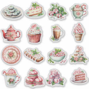 Adesivo Peppermint trata vermelho e verde