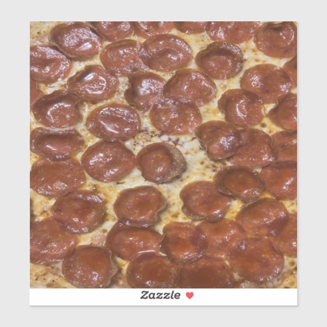 Adesivo Pepperoni Pizza (Folha)