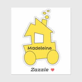 Adesivo Pequena Festa de aniversário do comboio