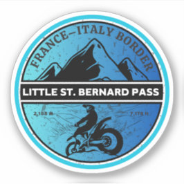 Adesivo Pequena passagem de São Bernardo França Itália mot