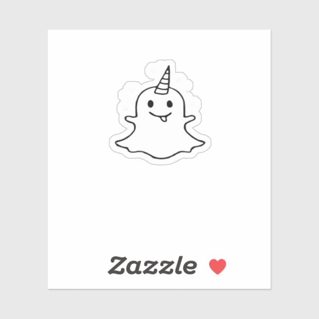 Adesivo Pequena Trendência de Boonicorn Única (Folha)