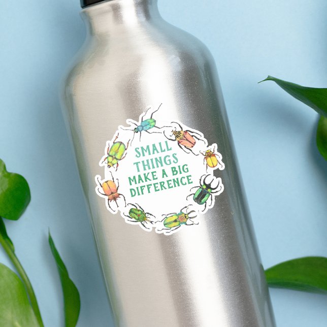 Adesivo Pequenas coisas fazem uma grande diferença entre a (Criador carregado)