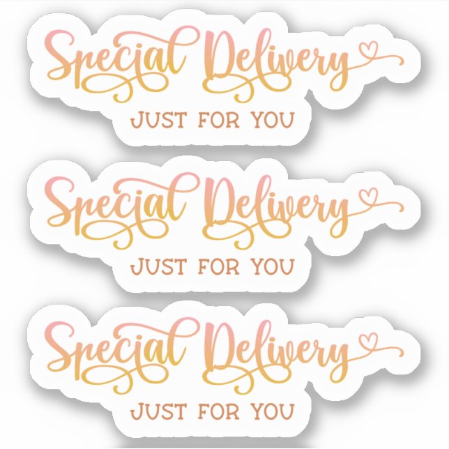 Adesivo Pequenas empresas - Rosa, Muito Obrigado (Frente)