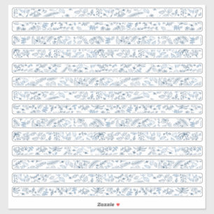 Adesivo Pequenas Fronteiras Florais Flores Boho