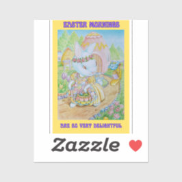 Adesivo Pequenas Garotas Páscoa Sticker