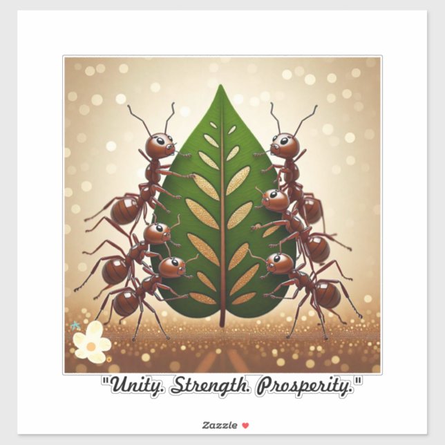 Adesivo "Pequenas Maravilhas Unidos" (Folha)