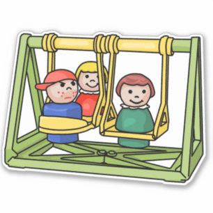 Adesivo Pequenas Pessoas De Preço De Fisher No Swingset