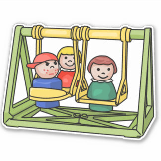 Adesivo Pequenas Pessoas De Preço De Fisher No Swingset