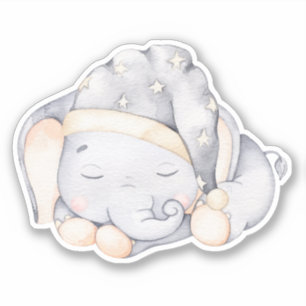 Adesivo Pequeno Elephant Cute Animal Sticker