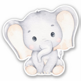 Adesivo Pequeno Elephant Cute Animal Sticker