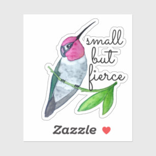 Adesivo Pequeno mas feroz Sticker do Hummingbird da Anna