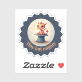 Adesivo Pequeno mas poderoso - Vinheta-Dragão