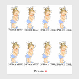 Adesivo Pequeno Príncipe Menino Menino Azul Dourado