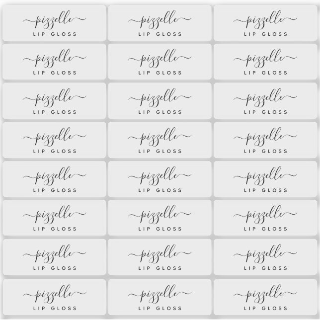 Adesivo Pequeno traço transparente Rótulo de maquilhagem L (Frente)