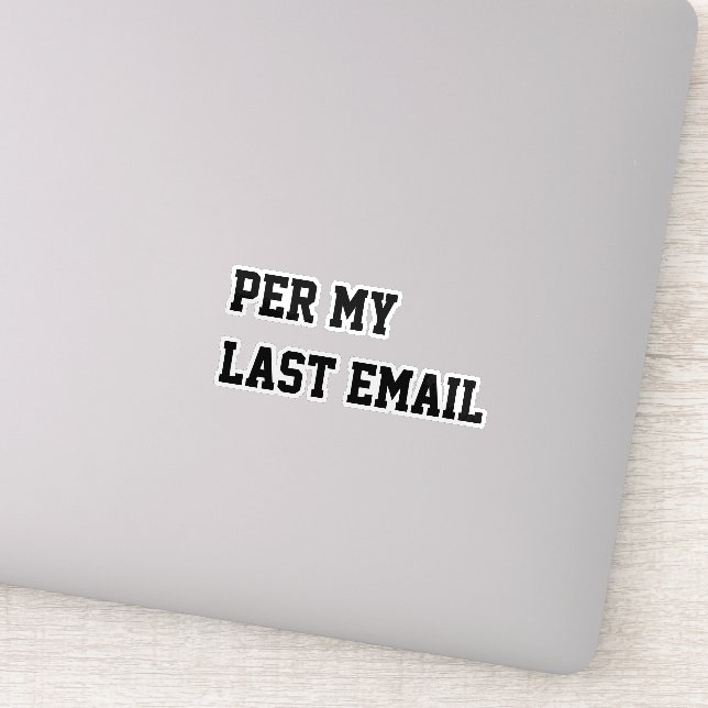 Adesivo Per My Last Email (Detalhe)