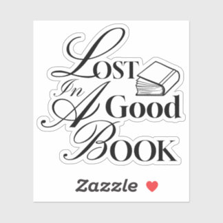 Adesivo Perdido em um livro bom livro livro sobre estética