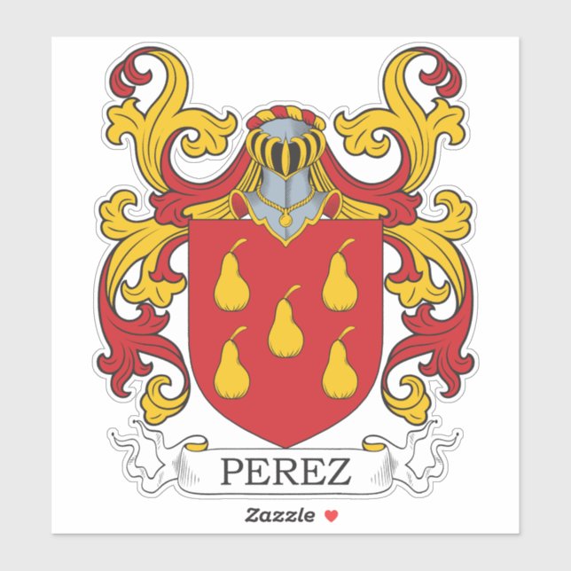 Adesivo Perez Family Crest (Folha)