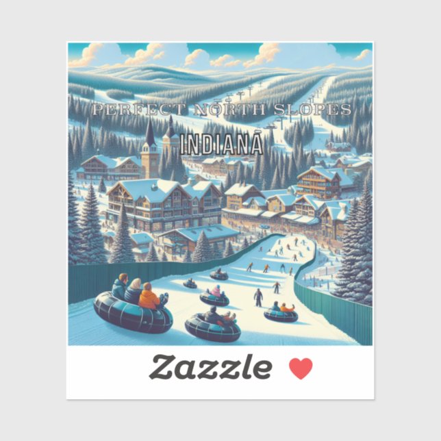 Adesivo Perfeito North Slopes Indiana 3 Inch Vinyl Sticker (Folha)