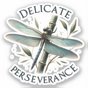 Adesivo Perseverança Delicada - Dragonfly Artística