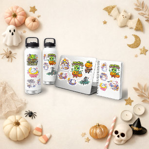 Adesivo Personagem Cute Pastel Chibi de Halloween